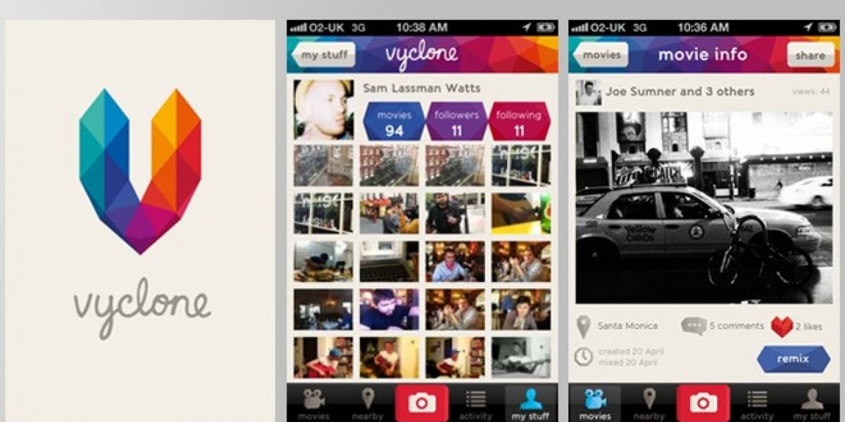 Reino Unido: Vyclone, grabar y crear pistas de vídeo con el iPhone
