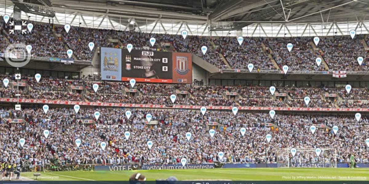 Panorámica de 10 gigapixeles de Wembley es la más grande del deporte