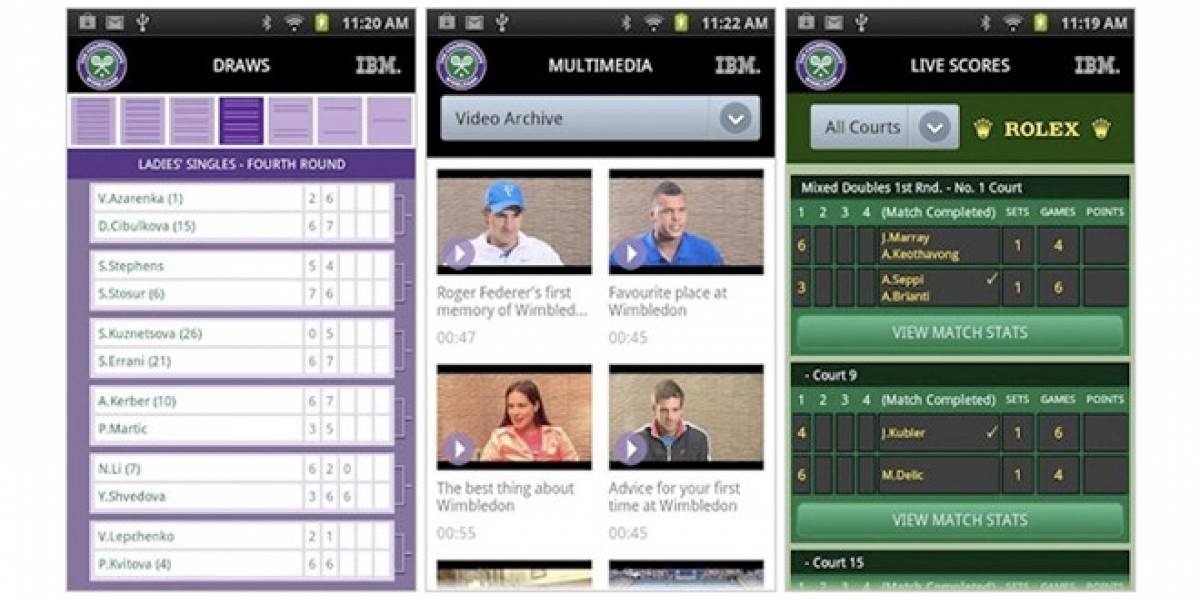 Mantente informado sobre el Torneo de Wimbledon con su app oficial