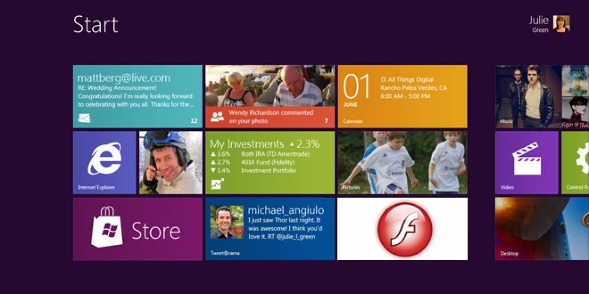 Adobe trabajaría en el soporte de Flash Player para Windows 8