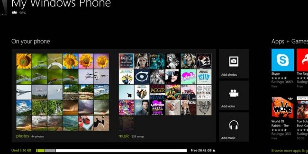 Microsoft libera el software para conectar teléfonos con Windows Phone 8