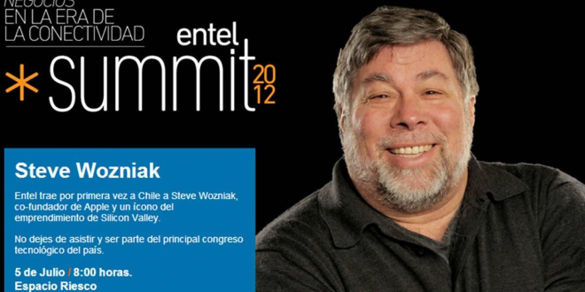 Chile: Steve Wozniak participará en un seminario de Entel
