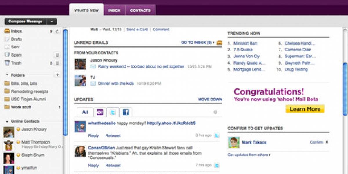 Organización denuncia que Yahoo! Mail escanea los correos y sugiere publicidad