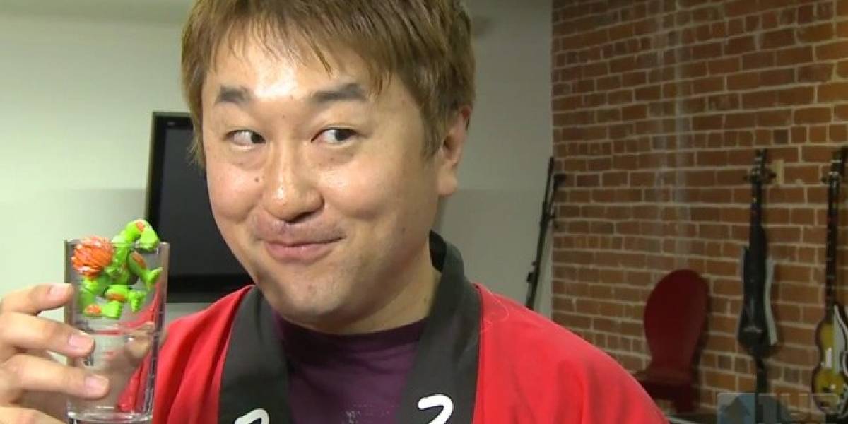 Yoshinori Ono recrea una escena de la película de Street Fighter
