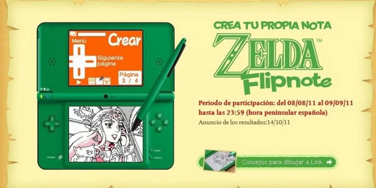 Zelda celebra 25 años con concurso de animación en la DSi