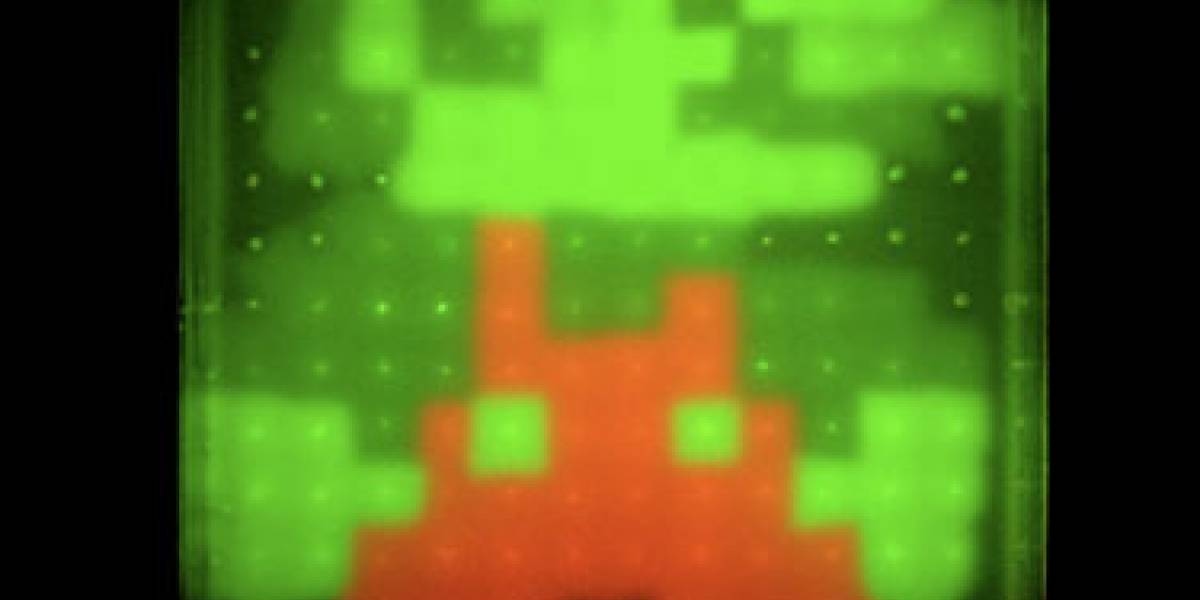 Japoneses crean Mario fluorescente de bacterias modificadas genéticamente