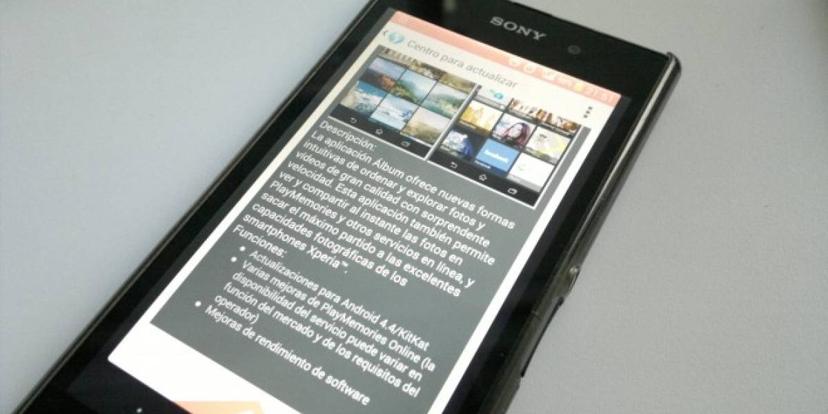 Sony lanza actualización de su galería de imágenes compatible con Android 4.4 KitKat