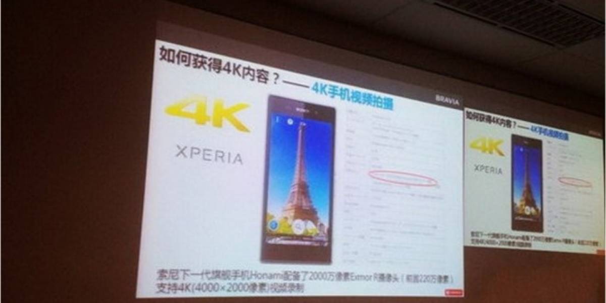 Sony Xperia Z1 Honami tendría la capacidad de grabar videos en 4K