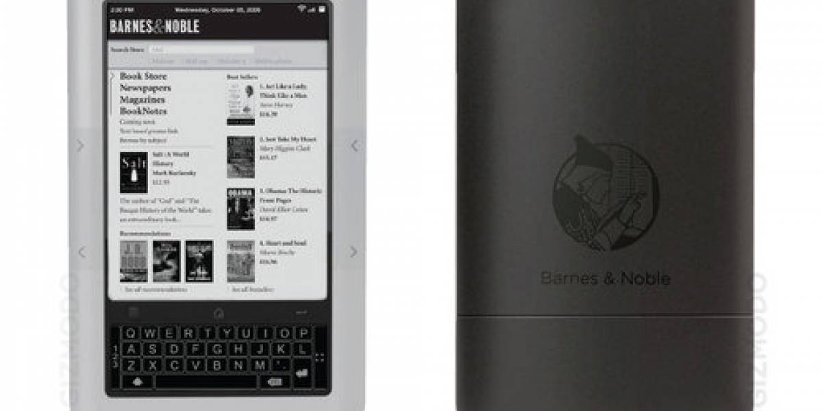 eReader de Barnes & Noble con pantalla multitáctil