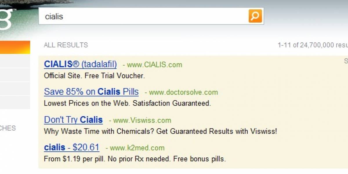 Según informe, Bing es un paraíso para las farmacias ilegales