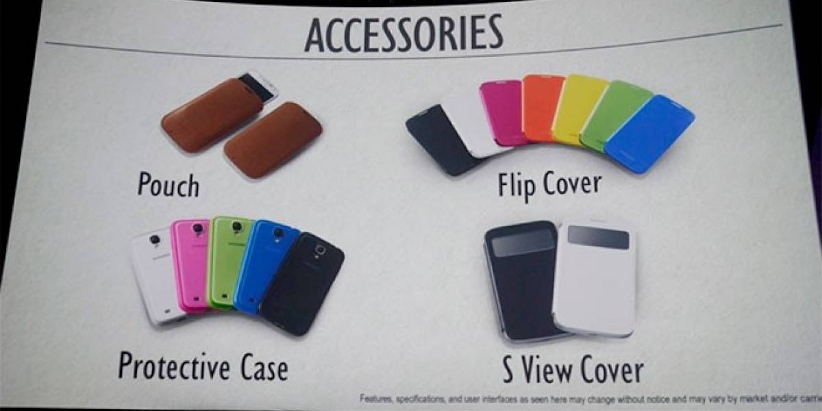 Estos son los accesorios que tendrá el Galaxy S4
