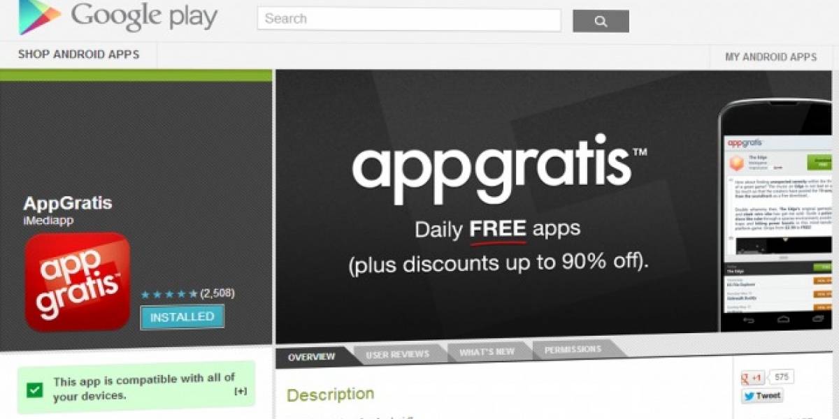 AppGratis llega a Android luego de ser expulsado del App Store