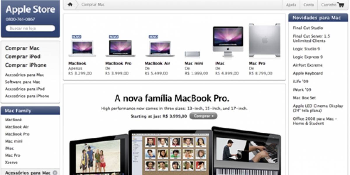 Futurología: Apple Online Store llegará este mes a Brasil