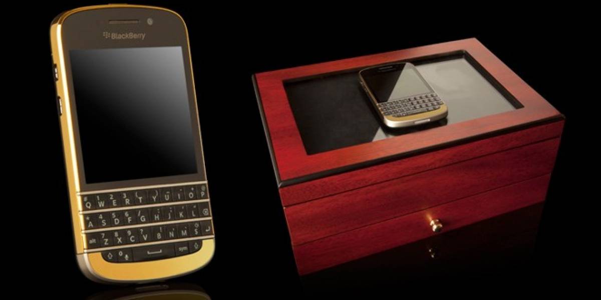 Lanzan BlackBerry Q10 con bordes de oro