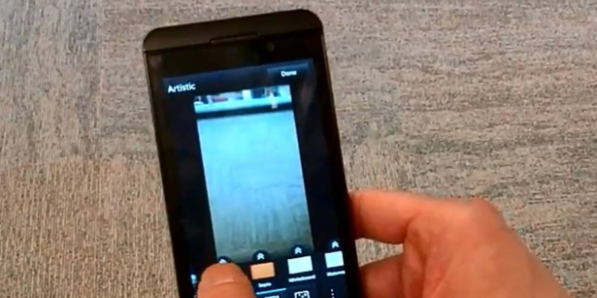 BlackBerry 10 y su editor de fotos con filtros en video