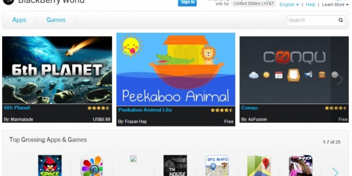 RIM relanza oficialmente su tienda de aplicaciones: ¡Hola, BlackBerry World!
