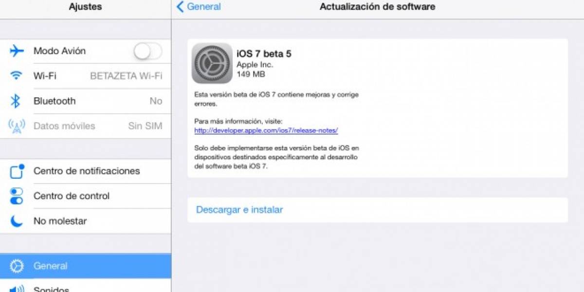 iOS 7 Beta 5 ya se encuentra disponible con importantes cambios y mejoras