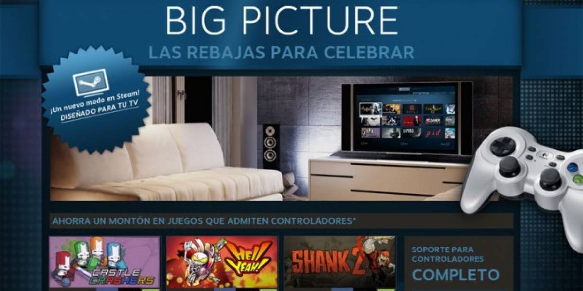 Steam Big Picture ya está disponible para todo el público