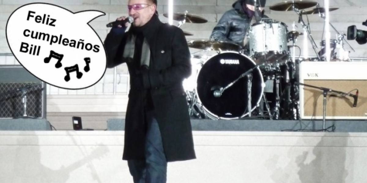 Video: Bono le desea feliz cumpleaños a Bill Gates