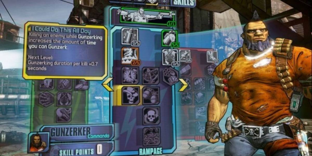Bug de Borderlands 2 deja habilidades y puntos en cero