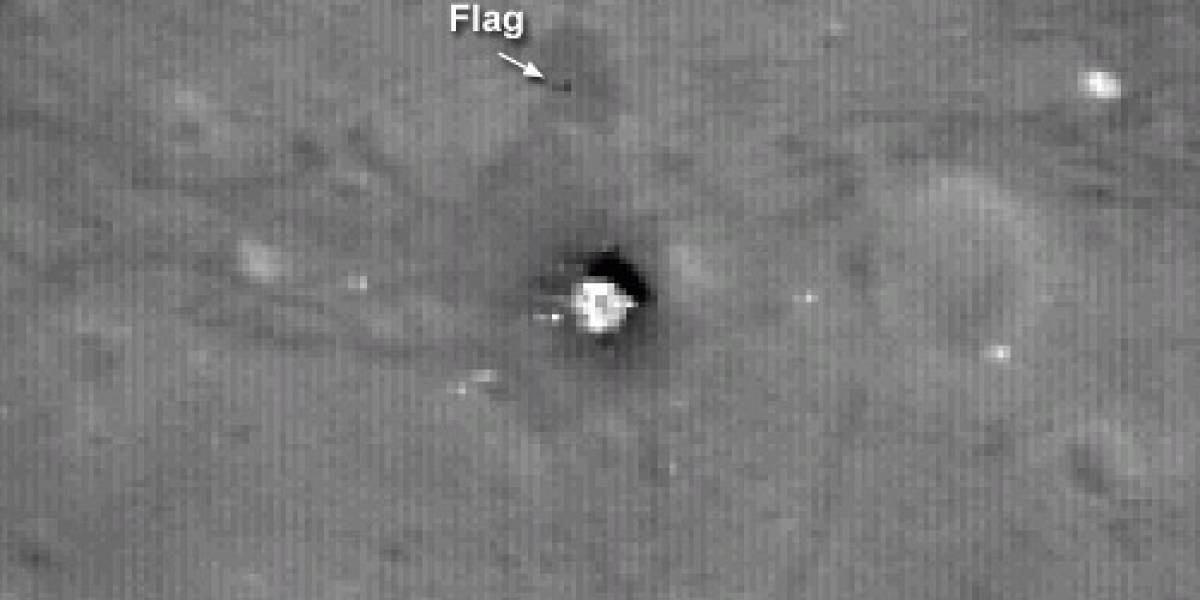 Imperdible: Sonda LRO capta la bandera dejada por la misión Apollo 17