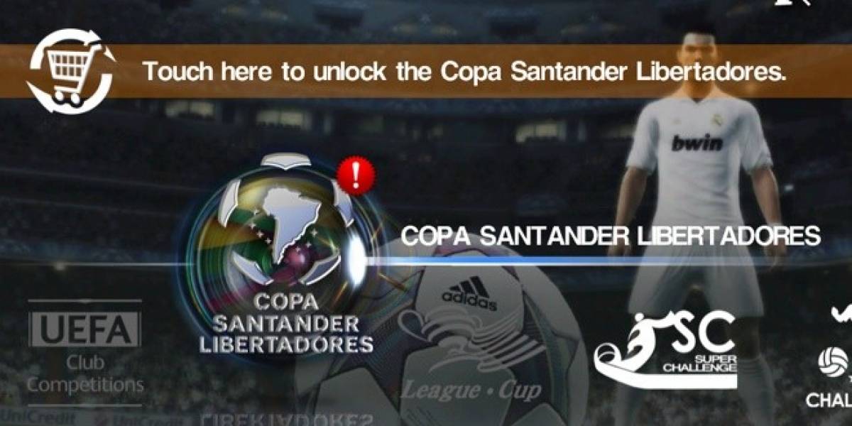 Ya puedes jugar la Copa Libertadores en PES 2012 para teléfonos móviles