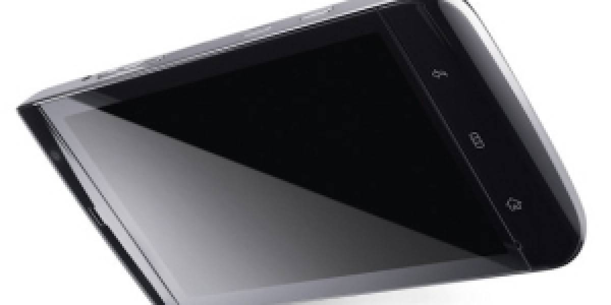 El tablet de Dell capturado en video