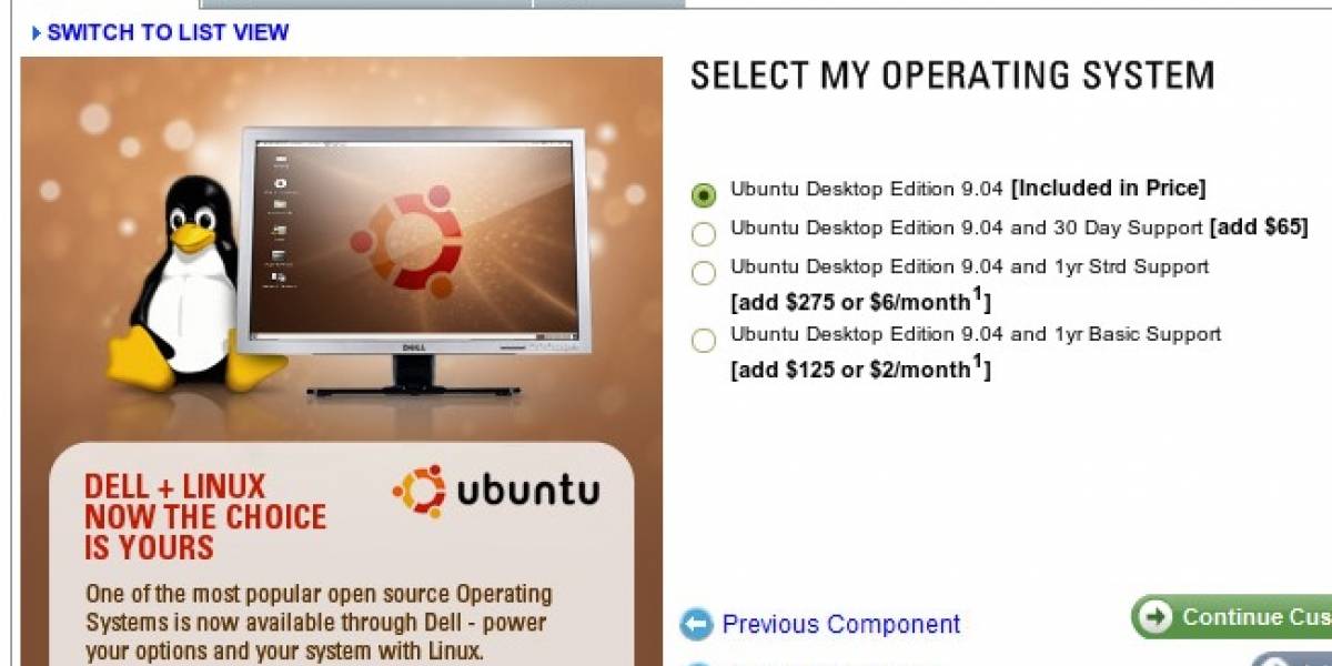 La versión personalizada de Ubuntu que ofrece Dell
