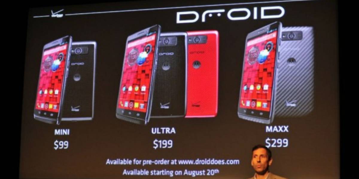 Motorola anuncia el Droid Ultra, Droid Maxx y Droid Mini