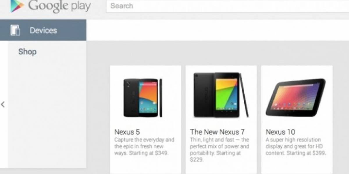 El Nexus 5 se deja ver en Google Play por breves momentos