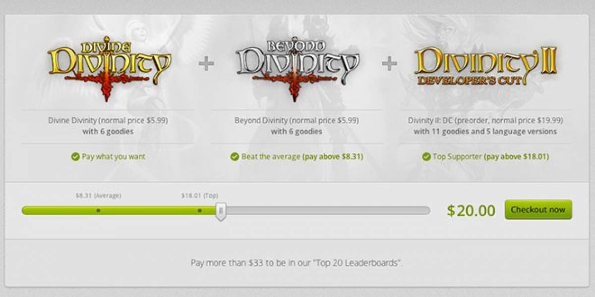 Paga lo que quieras por este paquete de Divinity en GoG