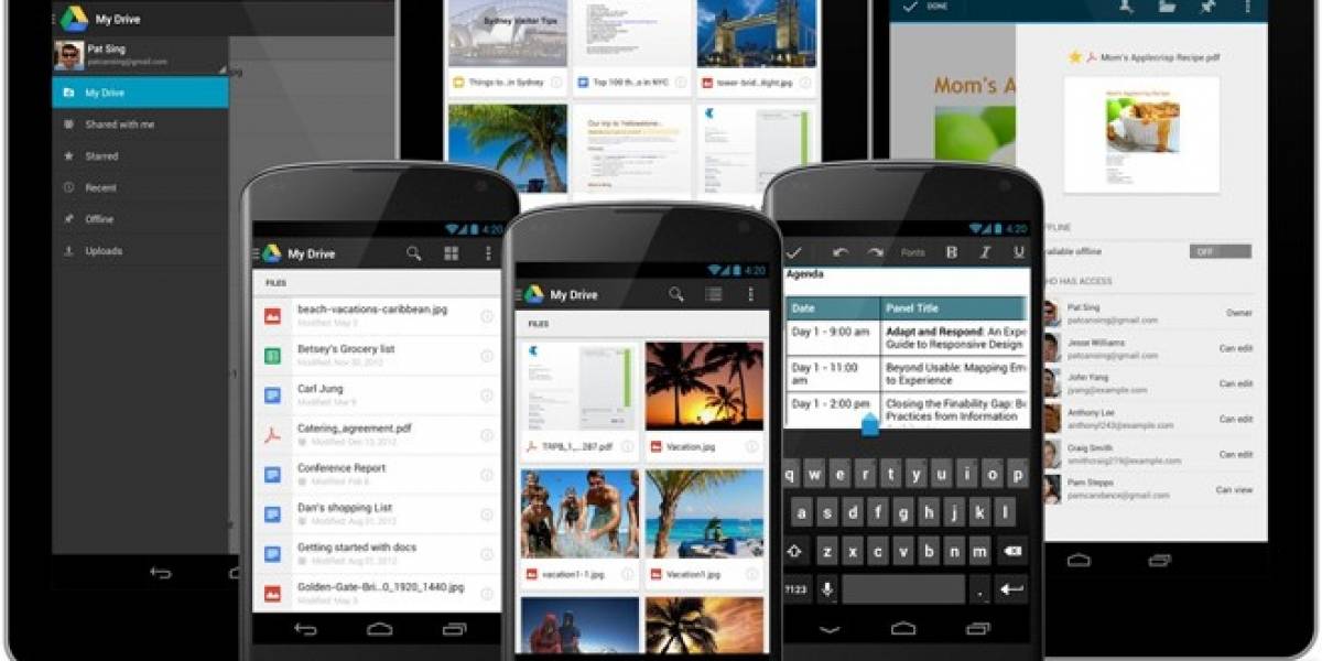 Google Drive para Android cambia su diseño y permite escanear textos con la cámara