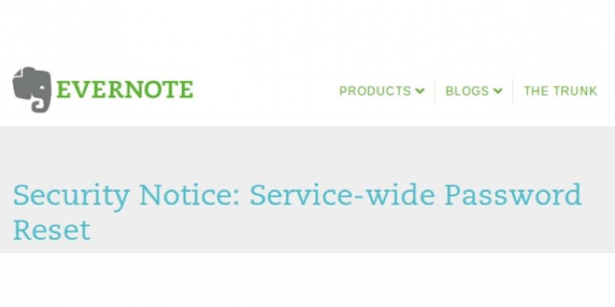 Si usas Evernote, cambia tu password ahora