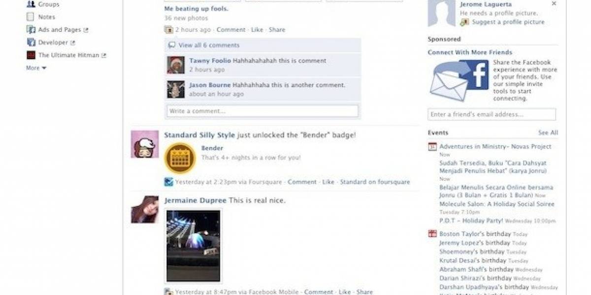 Facebook lanza nuevo rediseño para algunos usuarios