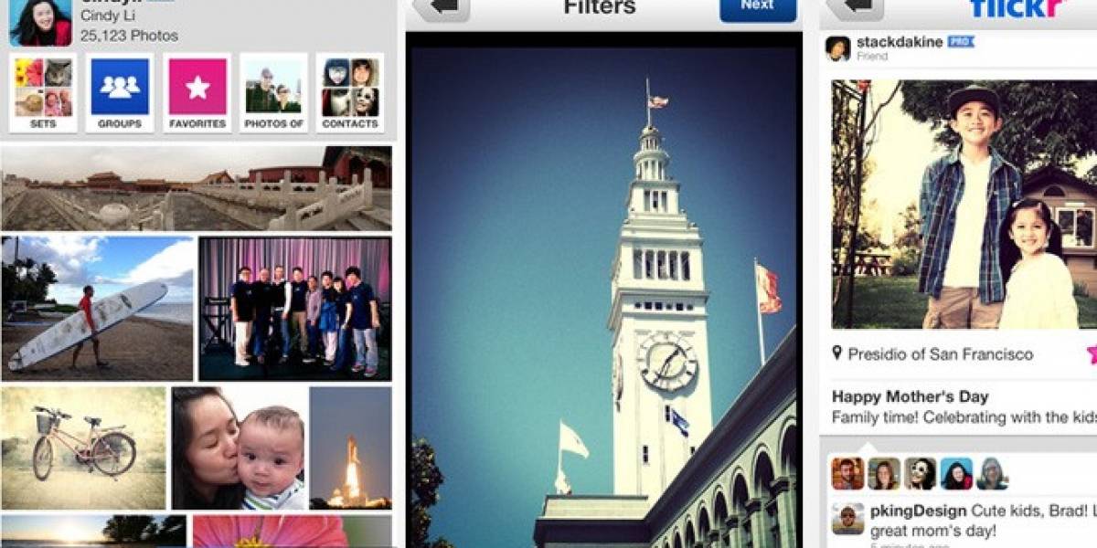 Yahoo renueva a Flickr para iPhone