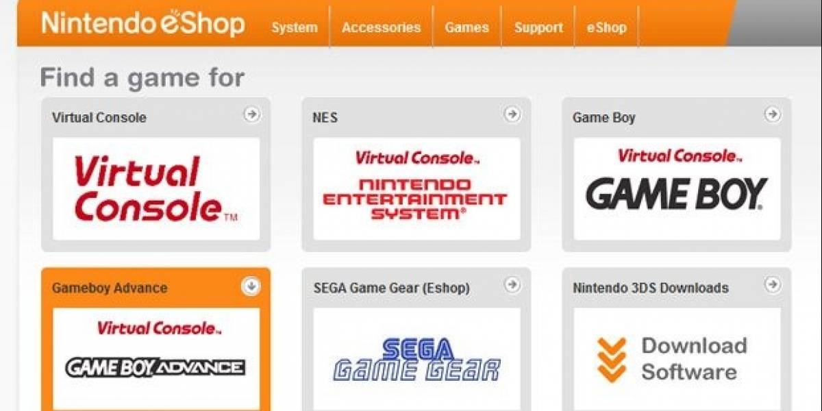 La Nintendo eShop podría contar con títulos de Game Boy Advance
