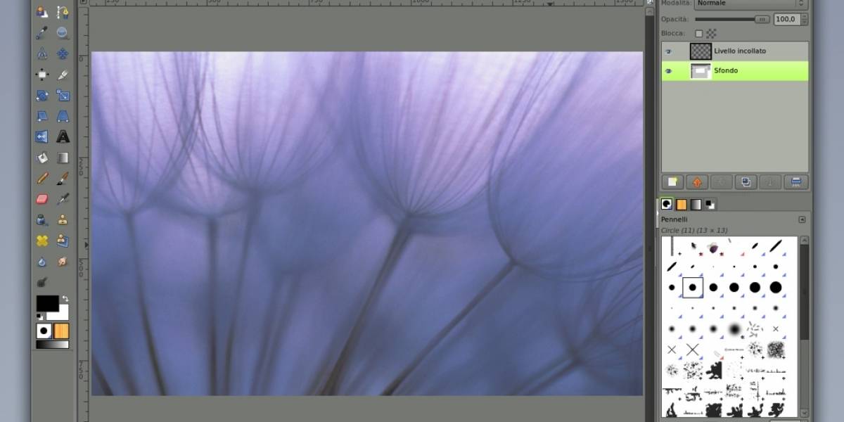 El modo de ventana única de GIMP será mixto