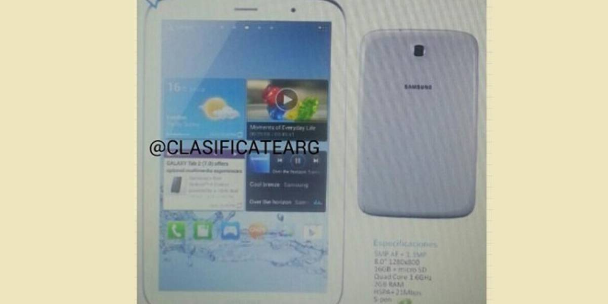 ¿Acaso así será el Samsung Galaxy Note 8.0?