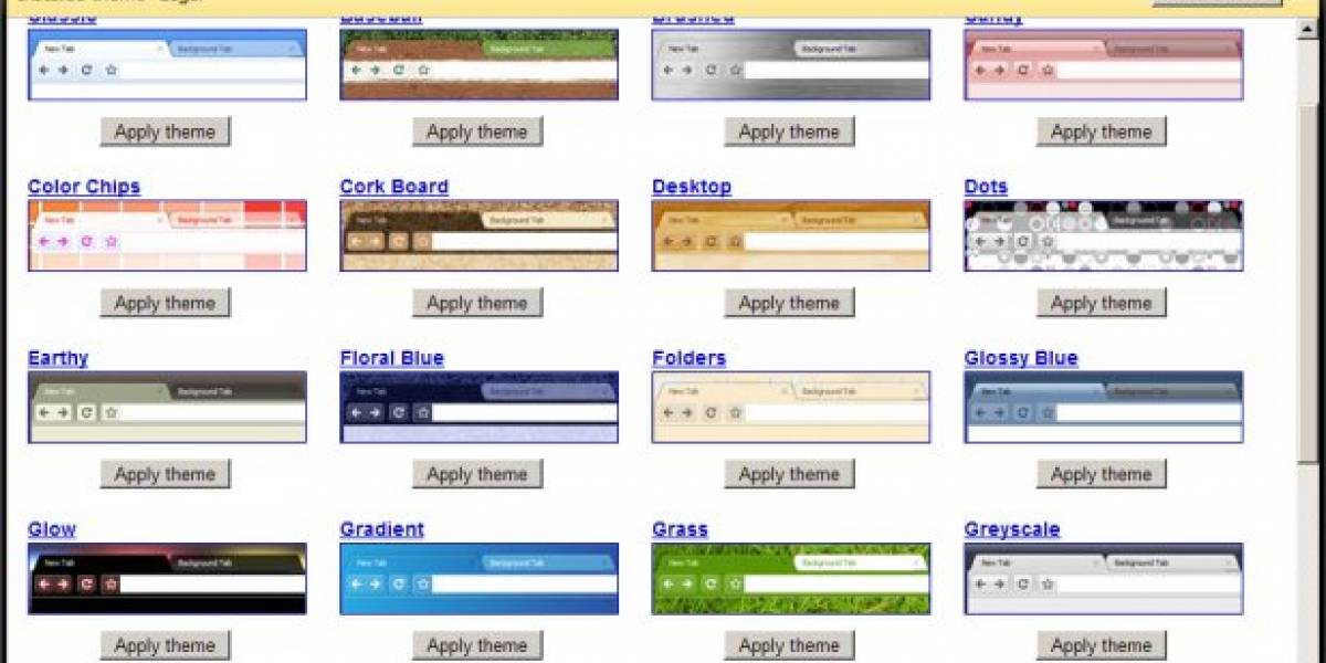 29 temas oficiales para Google Chrome