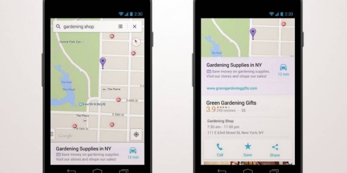 Google Maps para iOS y Android ahora tendrá publicidad