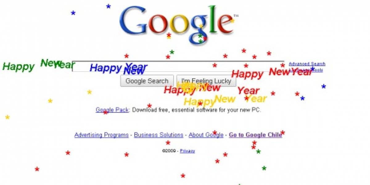 Google celebra la llegada del nuevo año