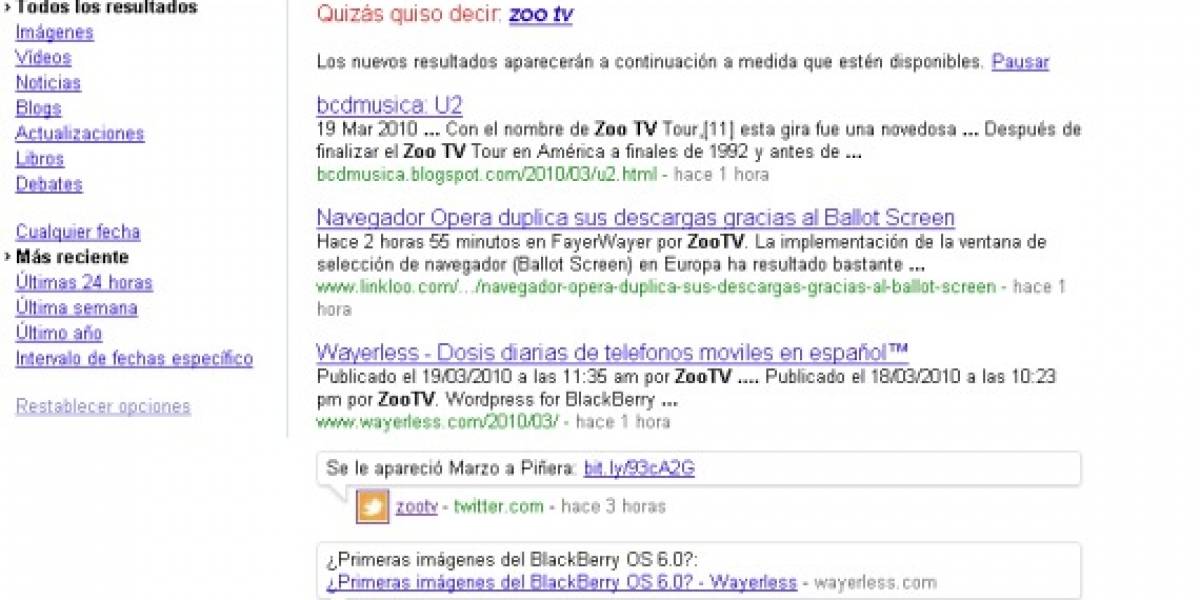 Google expande las búsquedas en tiempo real a todo el mundo