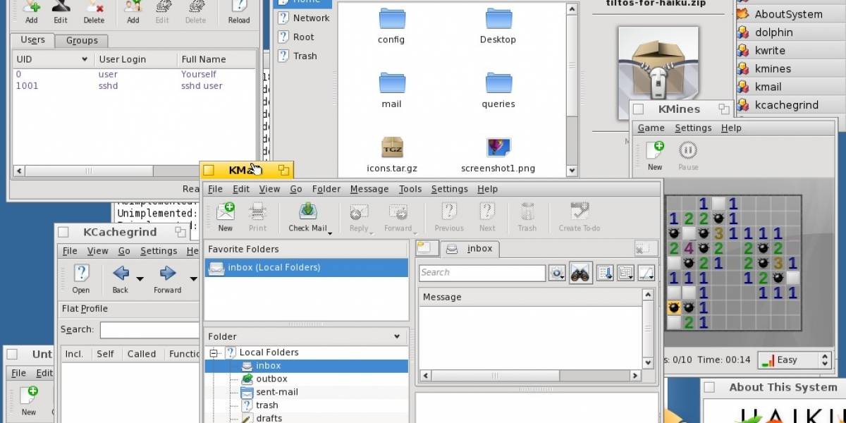 BeOS revive con aplicaciones del escritorio KDE
