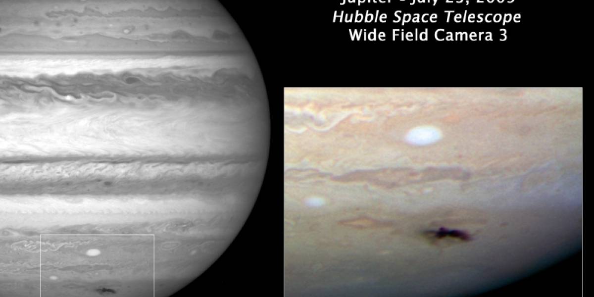 El Hubble fotografía la nueva "marca" de Júpiter