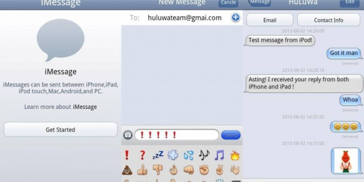 iMessage Chat para Android es capaz de conectarse a iMessage