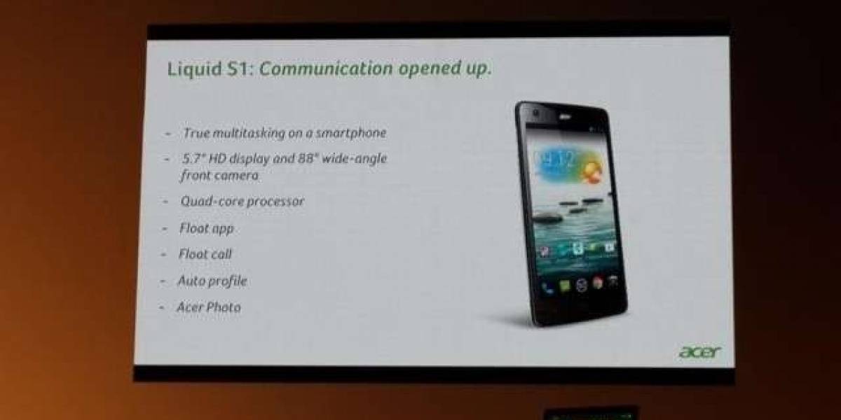 Acer presenta el Liquid S1 y da un paso decidido al mundo de los phablets