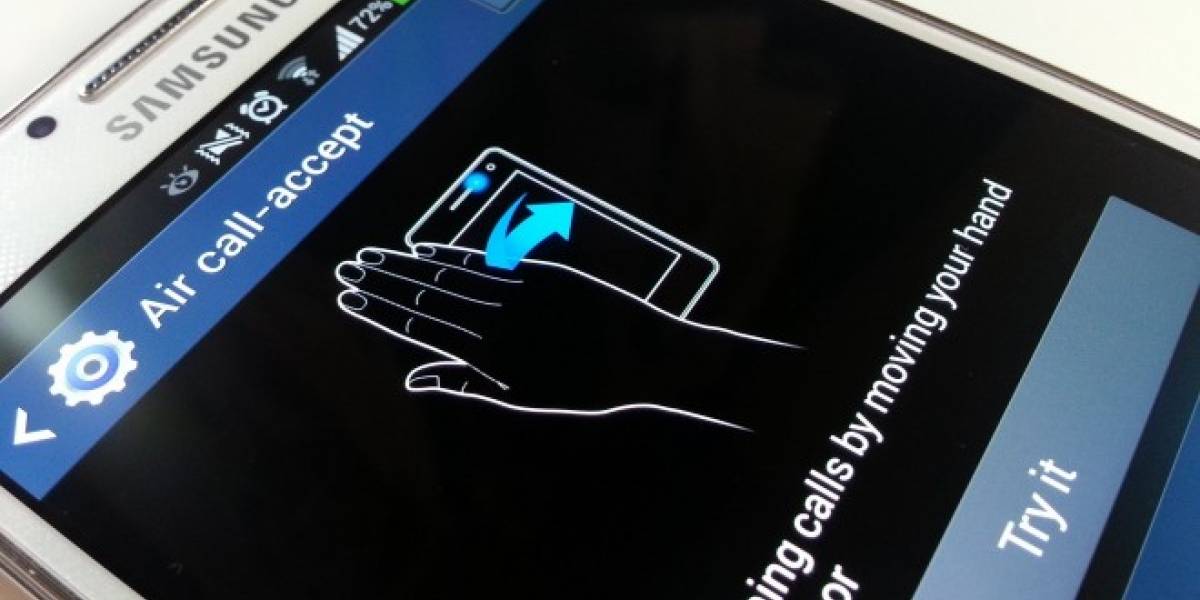 Contestar con un gesto ya no es algo exclusivo del Galaxy S4