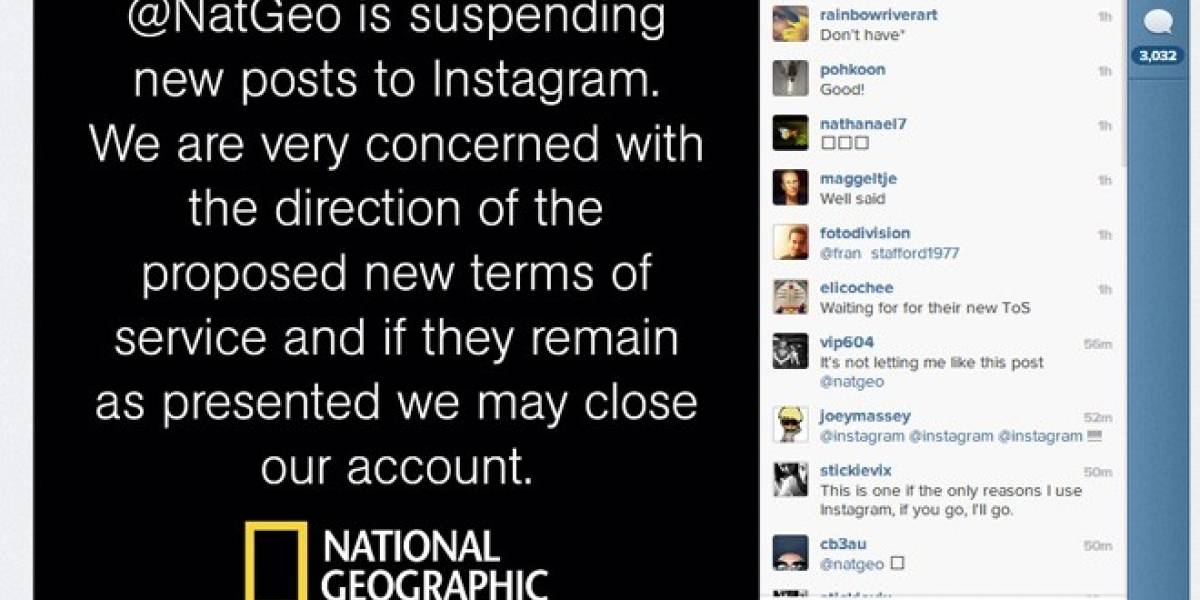 National Geographic deja de subir fotos a Instagram por los nuevos términos