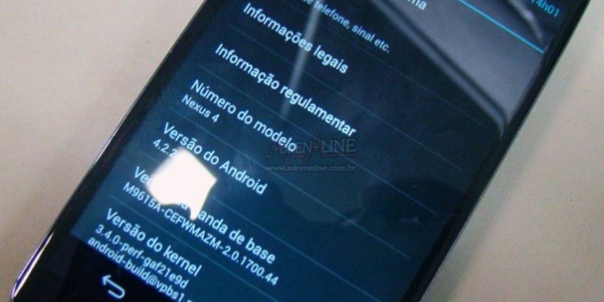 ¿Acaso el Nexus 4 fabricado en Brasil viene con Android 4.2.2?