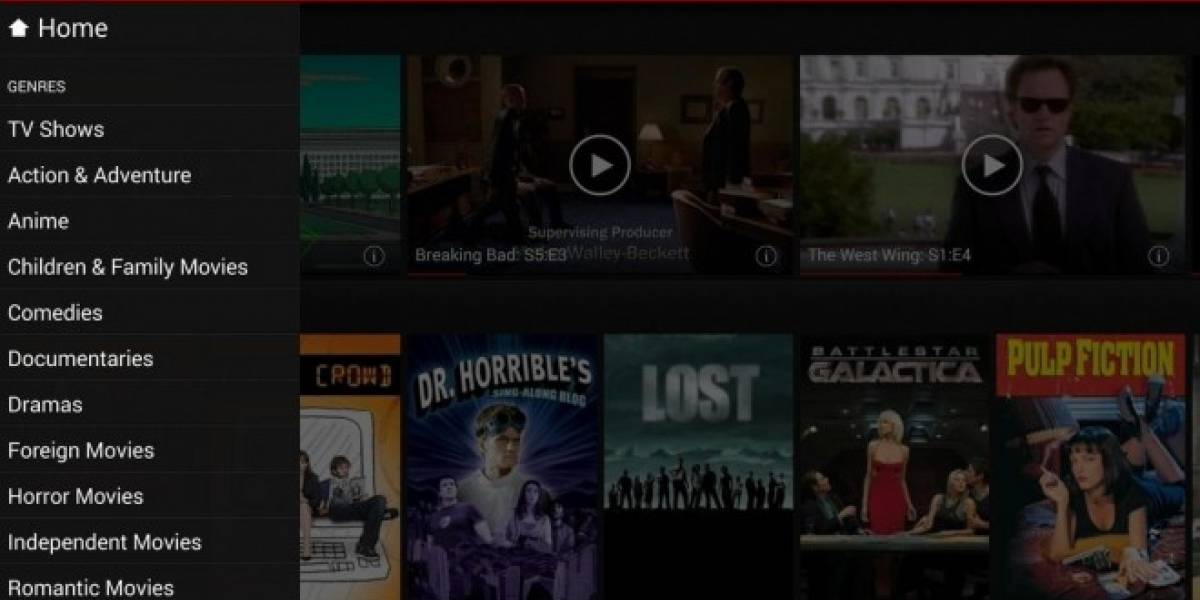 Netflix para Android se actualiza integrando nueva interfaz